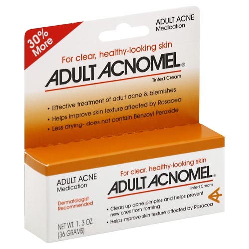 Image for Adult Acnomel Acne Medication, Adult, Tinted Cream,1.3oz from Harmon's Drug Store