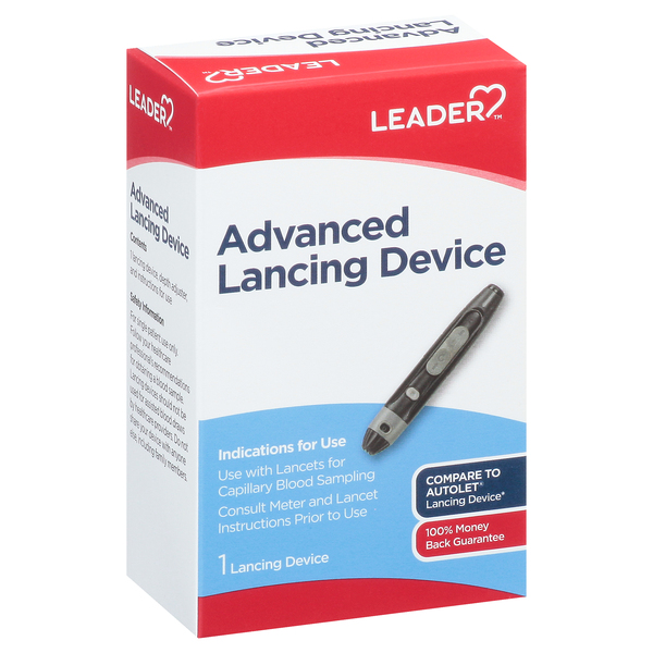 Image for Leader Lancing Device, Advanced, 1ea from Harmon's Drug Store
