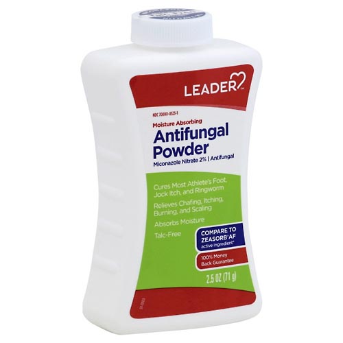 Image for Leader Antifungal Powder, Moisture Absorbing,2.5oz from Harmon's Drug Store