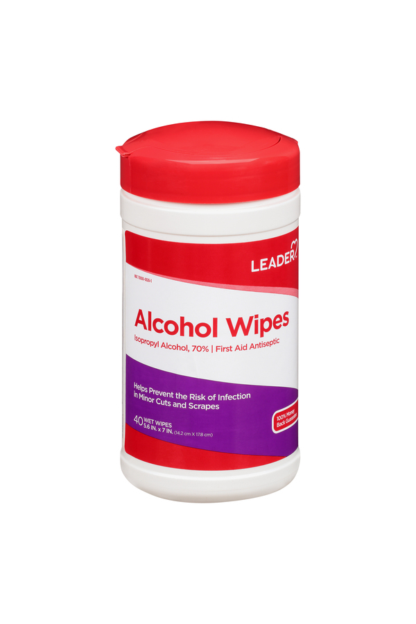 Image for Leader Alcohol Wipes,40ea from Harmon's Drug Store
