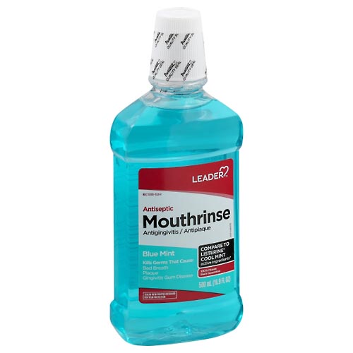 Image for Leader Mouthrinse, Blue Mint,500ml from Harmon's Drug Store