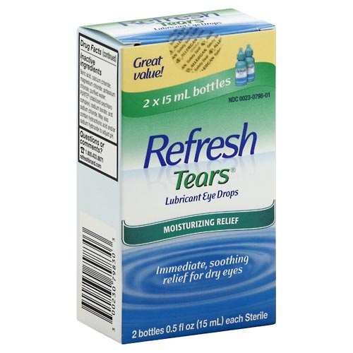 Image for Refresh Lubricant Eye Drops, Moisturizing Relief,2ea from Harmon's Drug Store