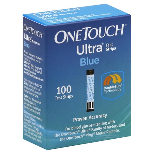 Image for One Touch Test Strips, Blue,100ea from Harmon's Drug Store
