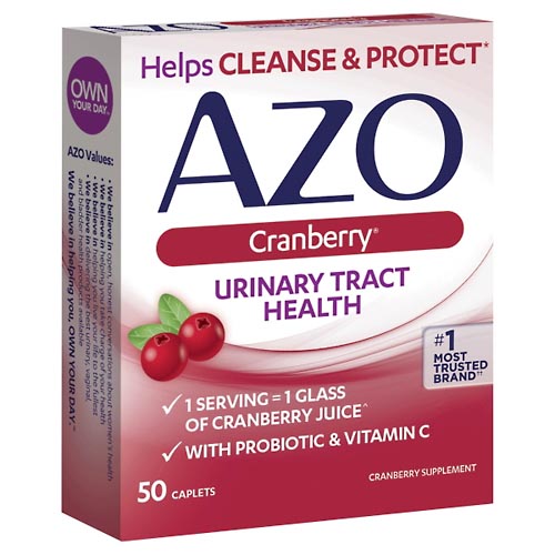 Image for Azo Urinary Tract Health, Cranberry, Caplets,50ea from Harmon's Drug Store